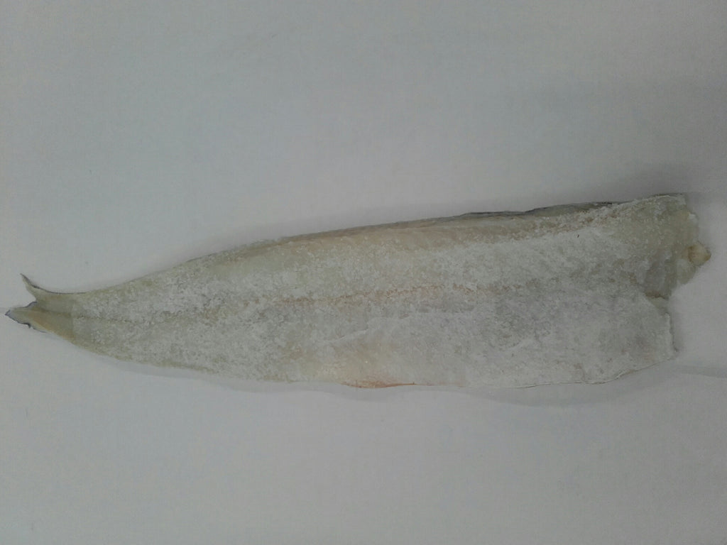 Salted Ling fillets in 10 kgs box.